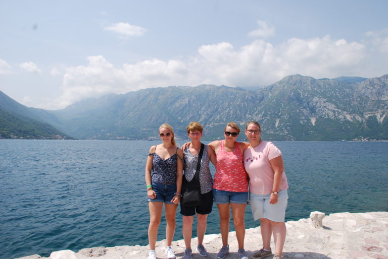 Clémentine en Croatie avec sa famille