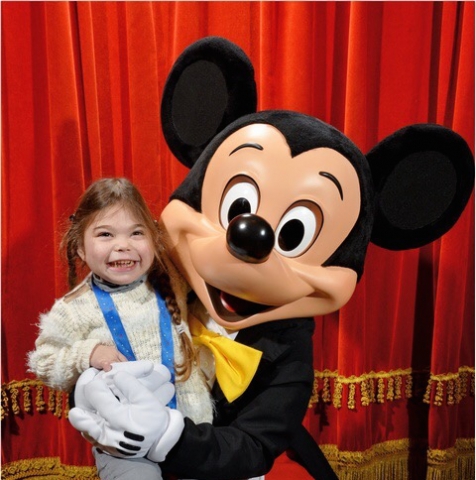 Chiara avec Mickey